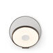 Gravy LED 4 inch Metallic Black with Silver Wall Sconce Wall Light, Hardwire